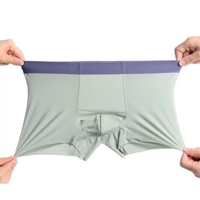 Men Ice Silk Lycra Underwear - Multicolor (Pack of 2 ) Briefs